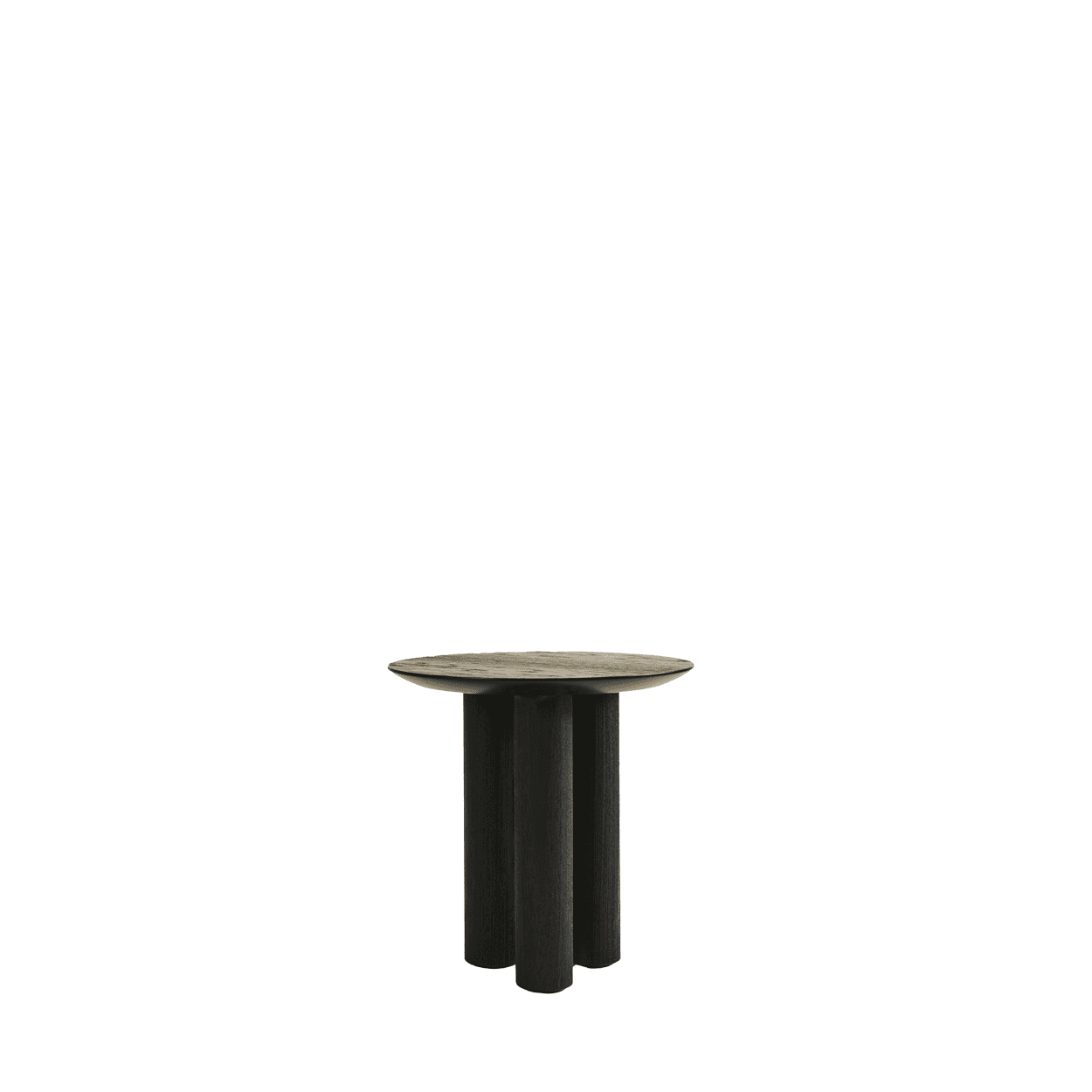 Torre Round Side Table Black Oak image