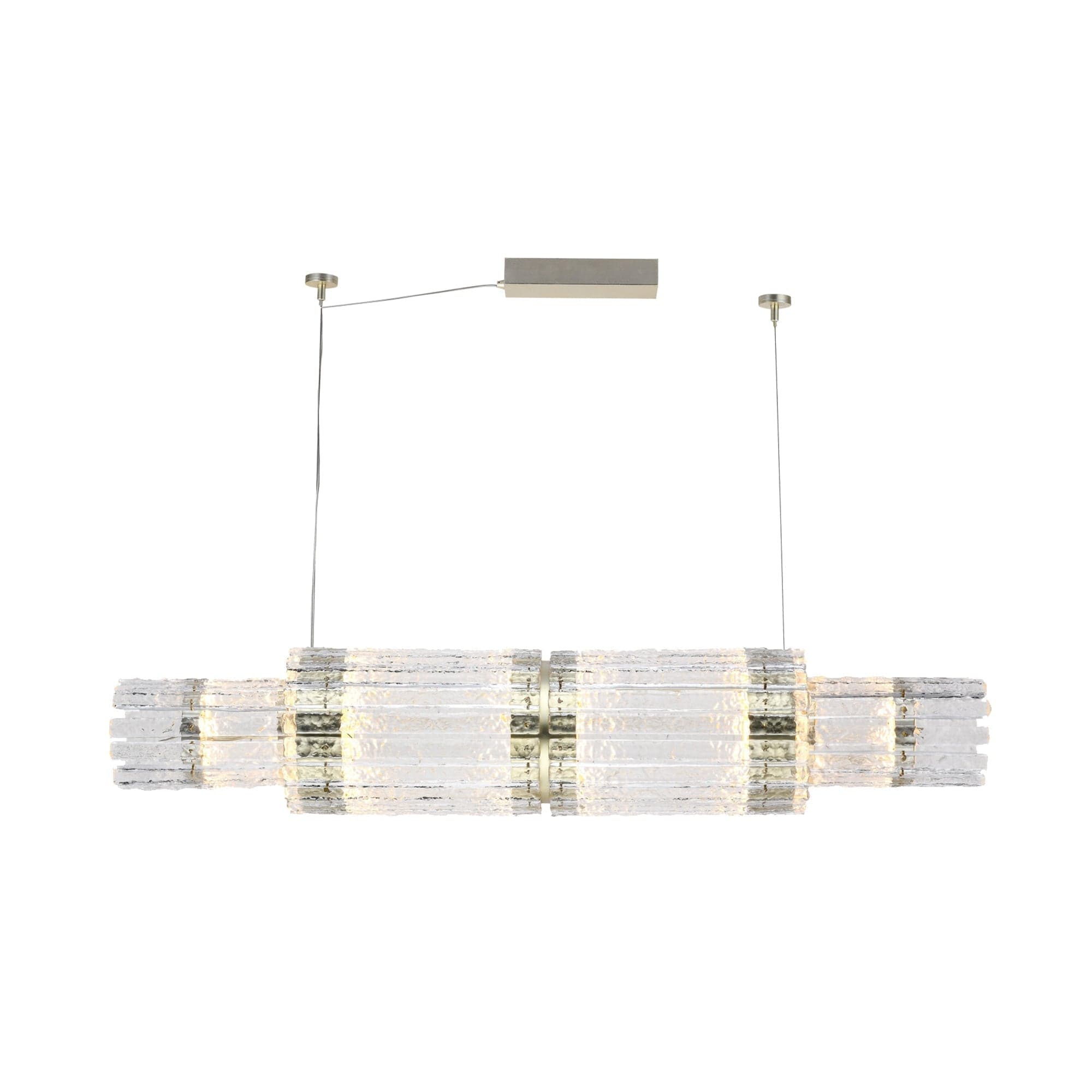 Gleam Crystal Glass Linear Chandelier image