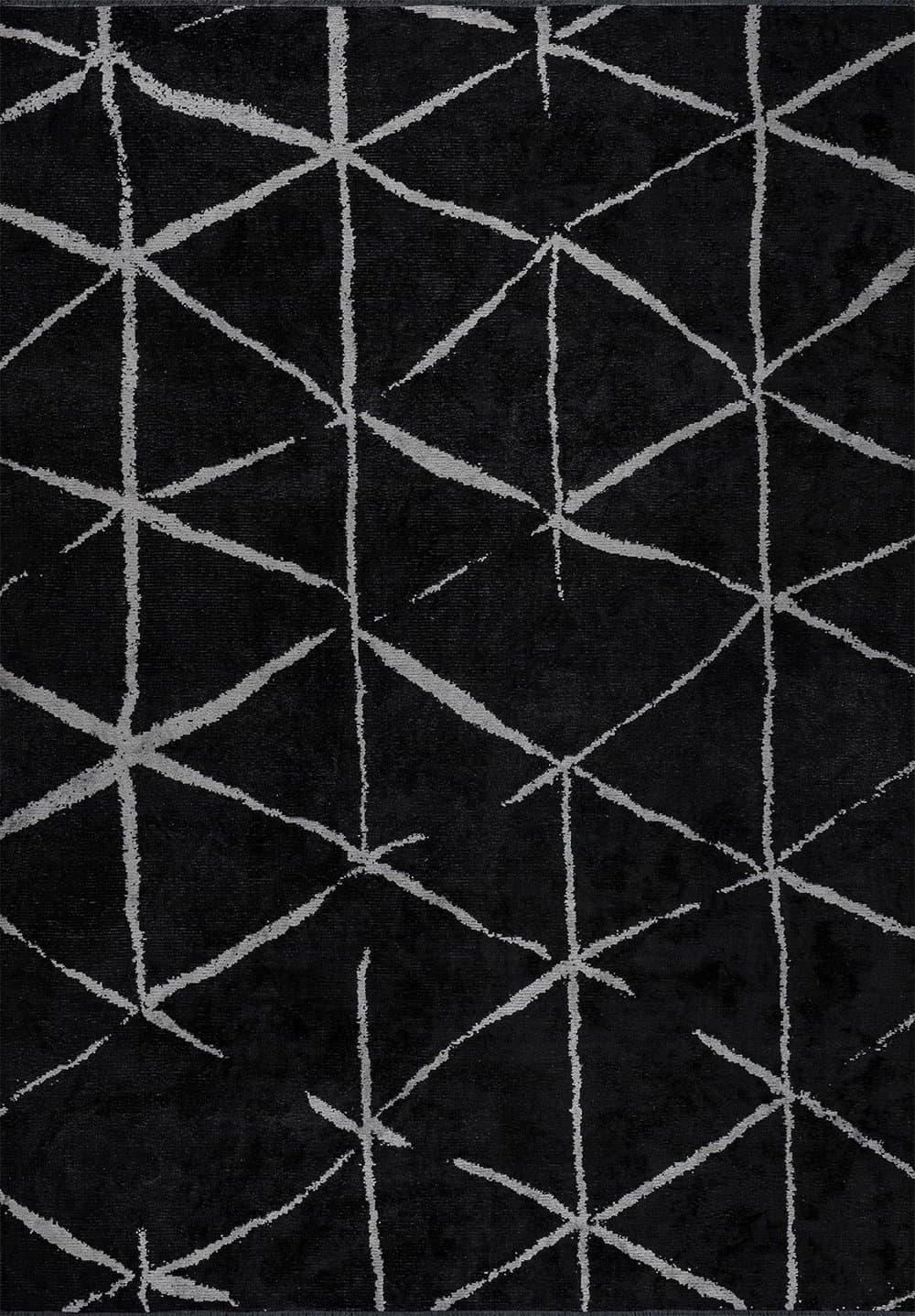 Palermo Light Grey - Black Rug image