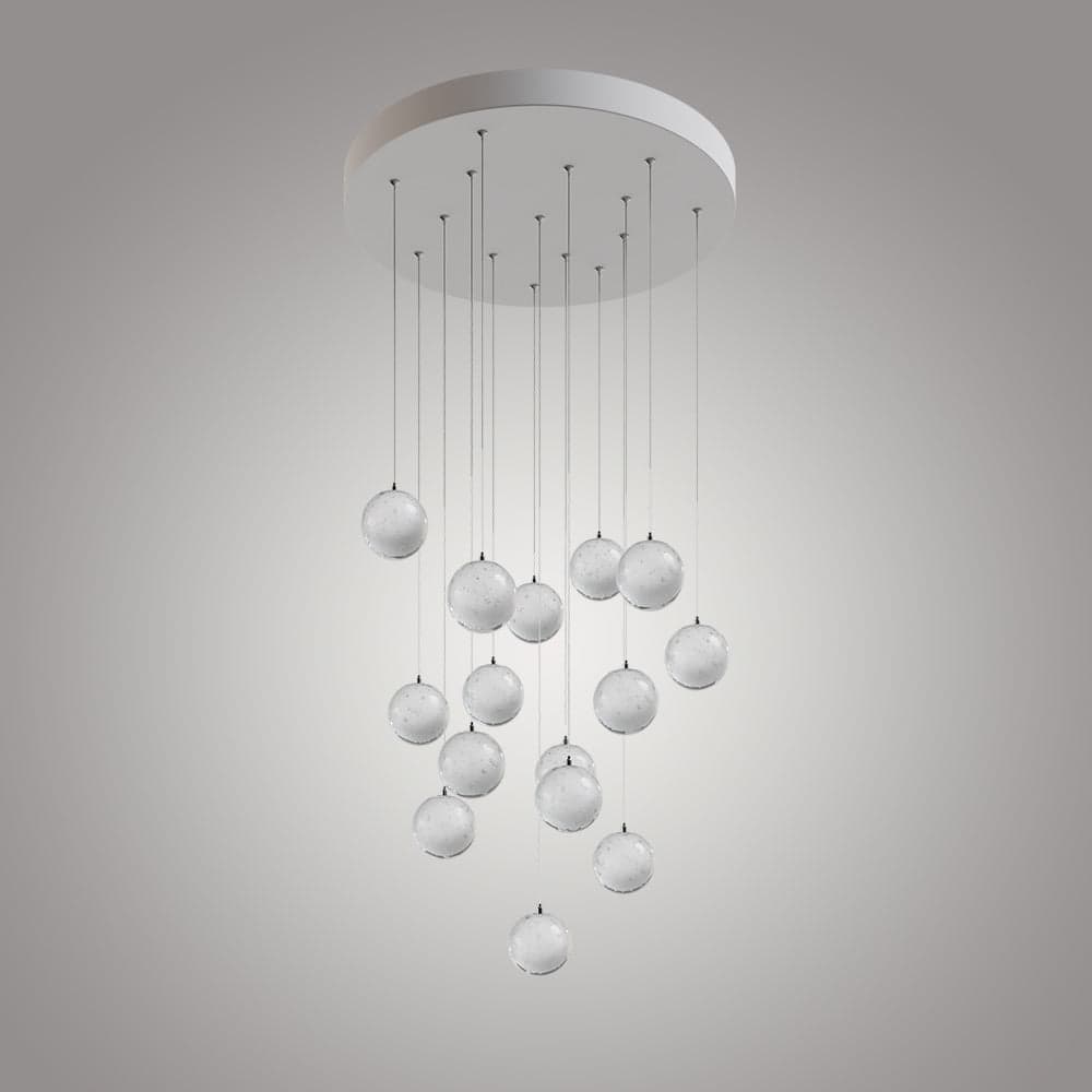 Bubble Crystal Glass Set Of 15 - Round image