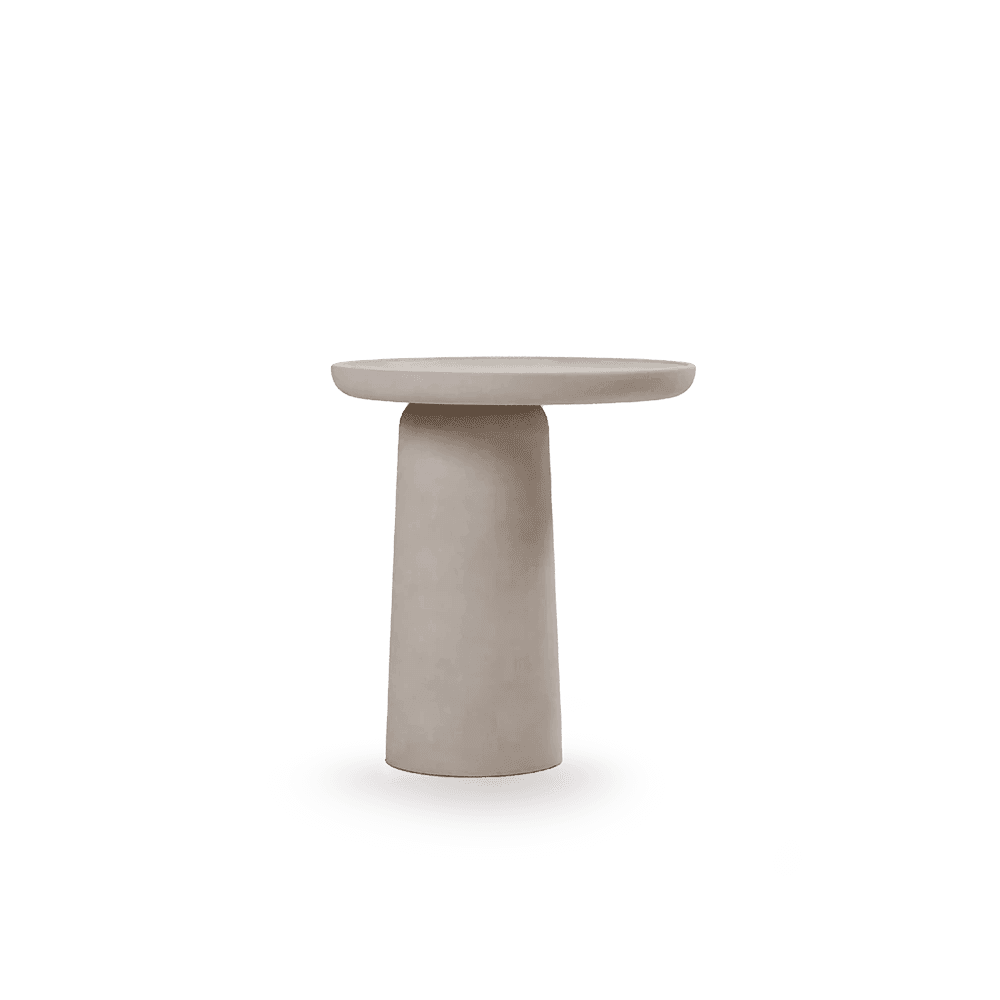 Round Microcement Auxiliary Cala Table image